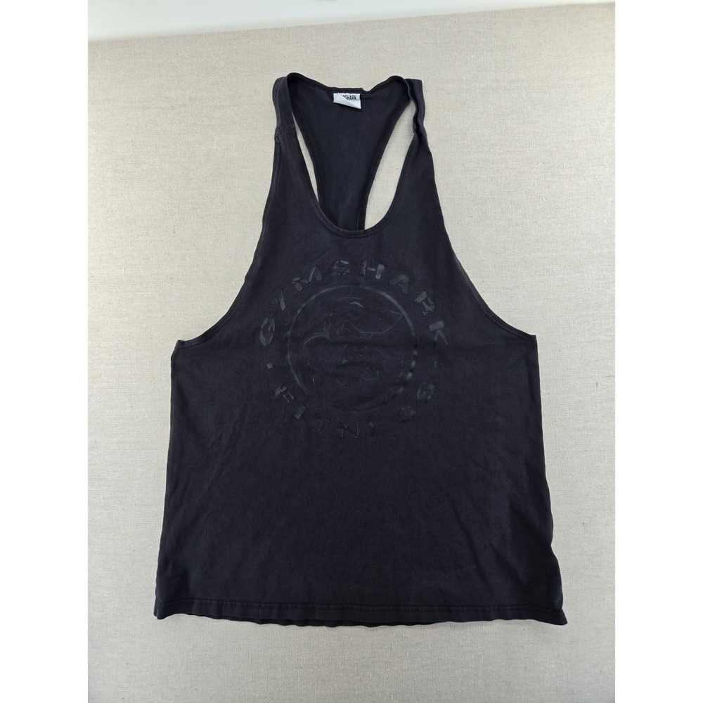 Gymshark Muscle Tank Top Shirt Men's Size XL Black Gym Workout Legacy Stringer
